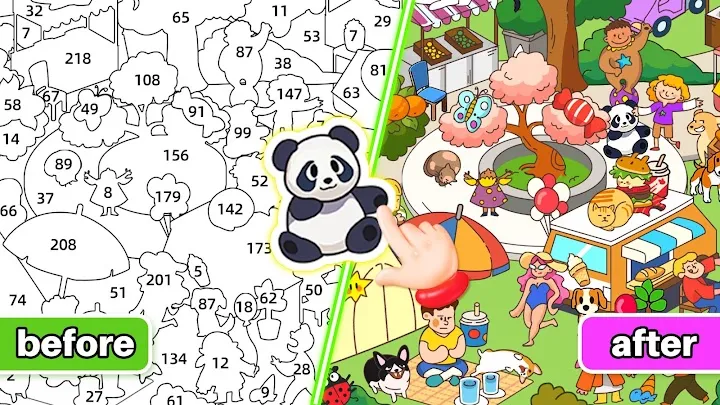 Podgląd rozgrywki Sticker Book Puzzle